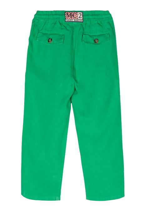 Pantalone bambino verde in lino MC2 SAINT BARTH | CAA000201205FF/DELVERDE CHIARO